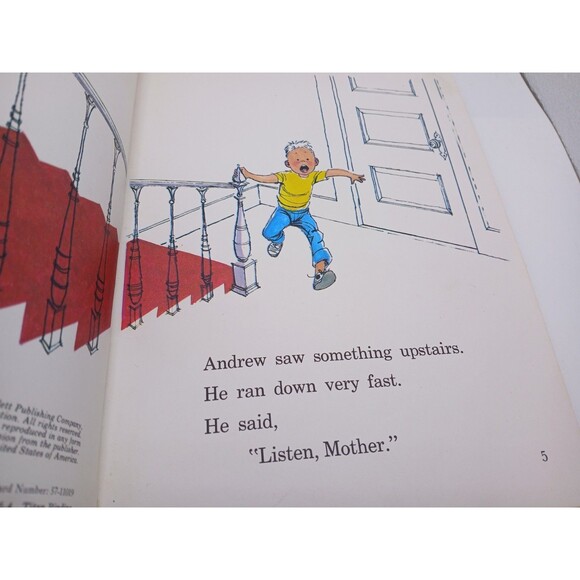 Nobody Listens to Andrew By Elizabeth Guilfoile, 1957 Paperback Follett Publish - Picture 5 of 6